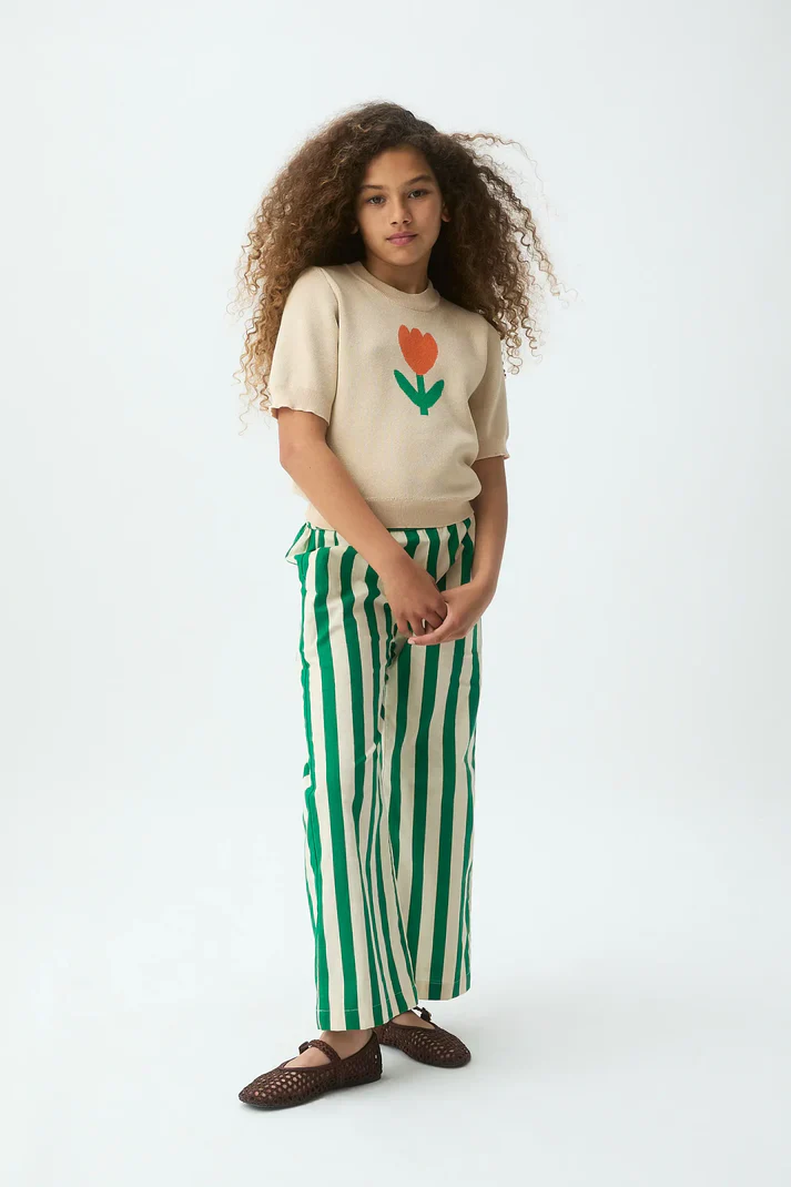 Pantalón Ancho Rayas Verdes - Imagen 2