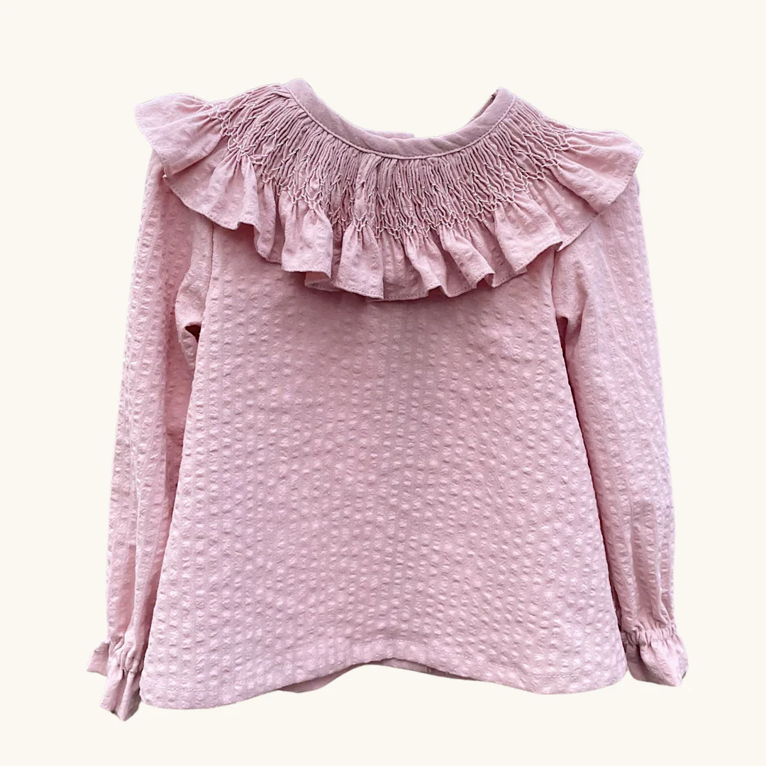 Blusa cuello nido rosa - Imagen 2