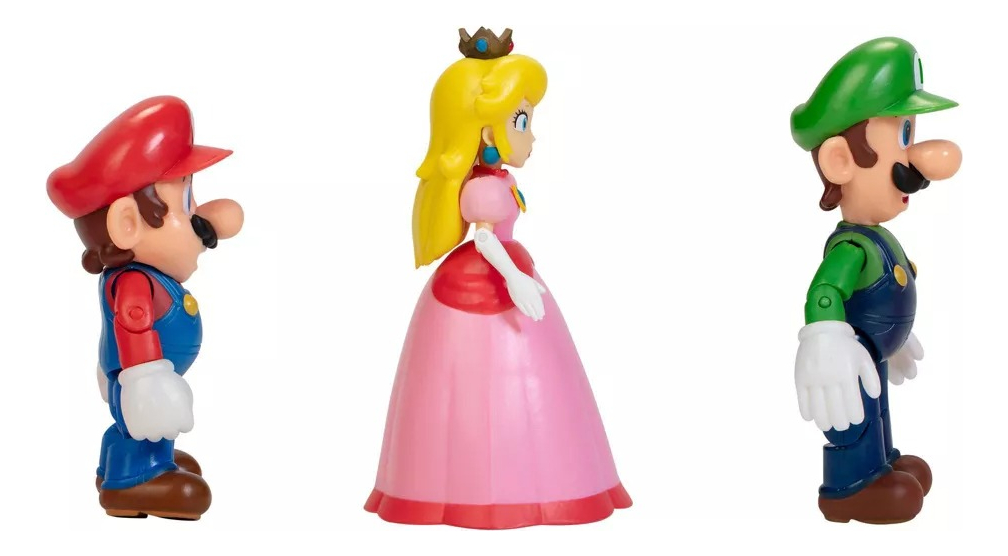 Figuras Set Diorama Super Mario Bros X3 Mario Luigi Y Peach - Imagen 5