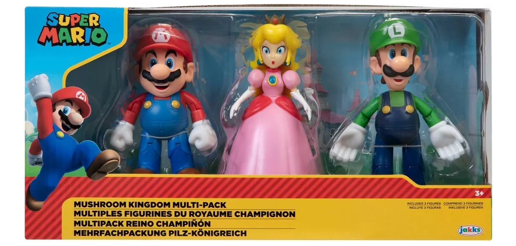 Figuras Set Diorama Super Mario Bros X3 Mario Luigi Y Peach - Imagen 3