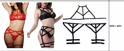Conjunto Arnes femenino negro elastizado - Imagen 3