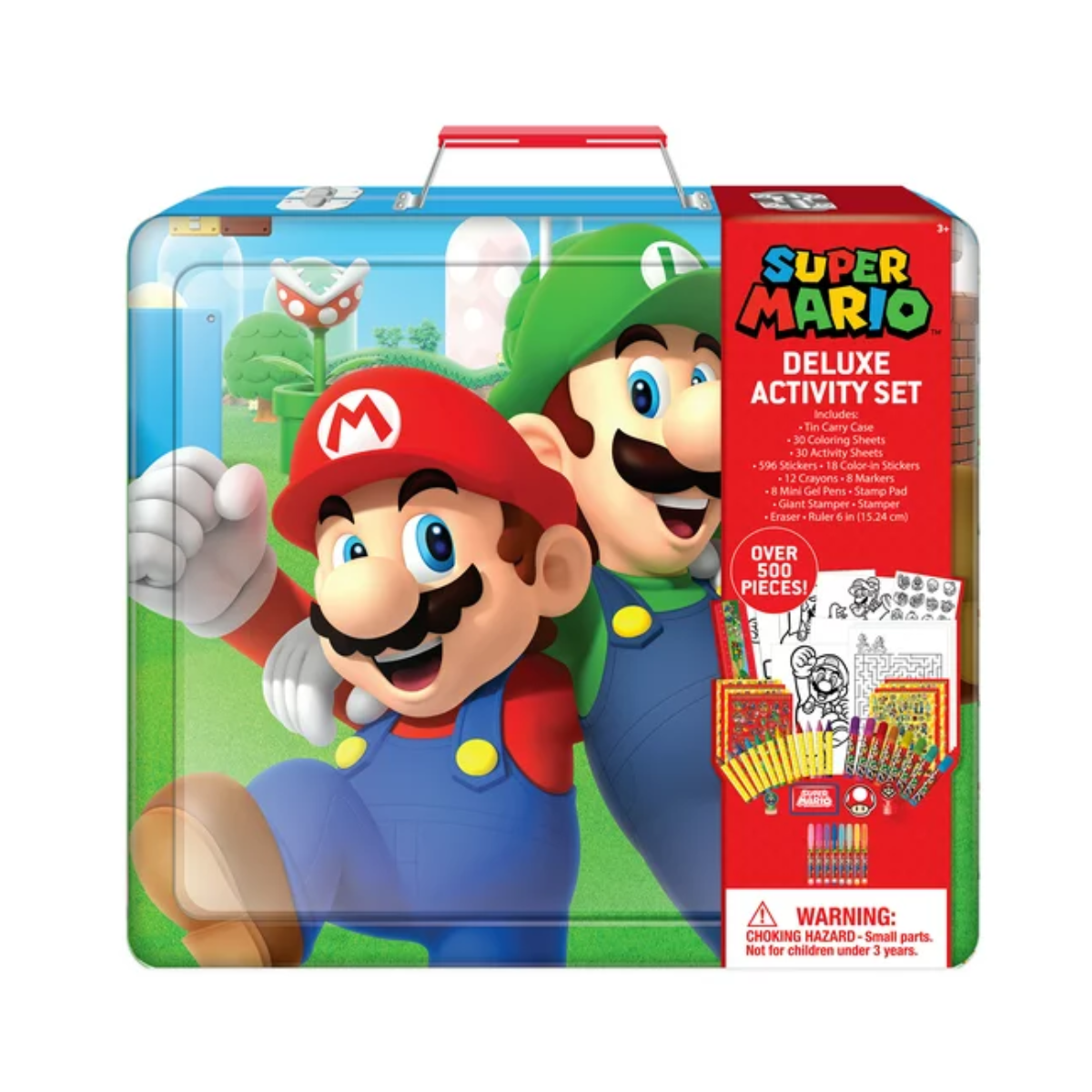 Estuche De Crayolas De Lujo Metálico Super Mario Bros - Imagen 2