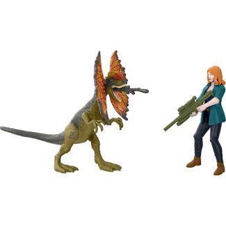 Dinosaurio Dilophosaurus Y Claire Jurassic World Dominion - Imagen 3