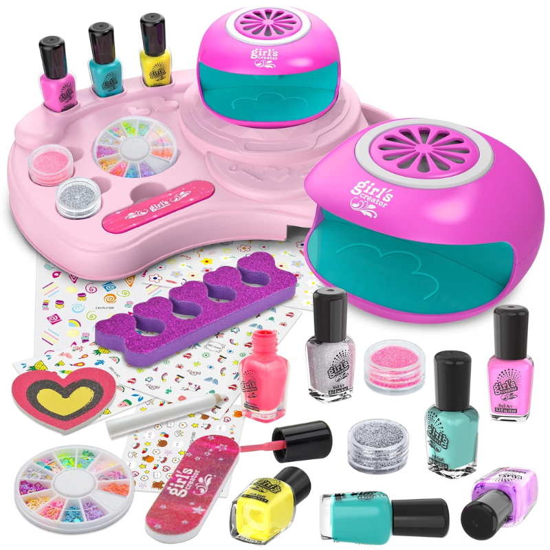 Kit De Maquillaje Belleza Para Niñas Con Maquina Secadora - Imagen 2