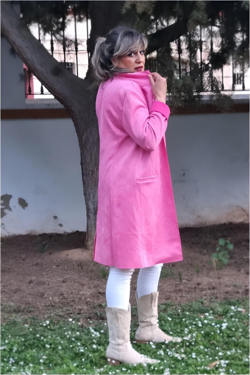 Chaqueta levita mujer rosa - Imagen 2