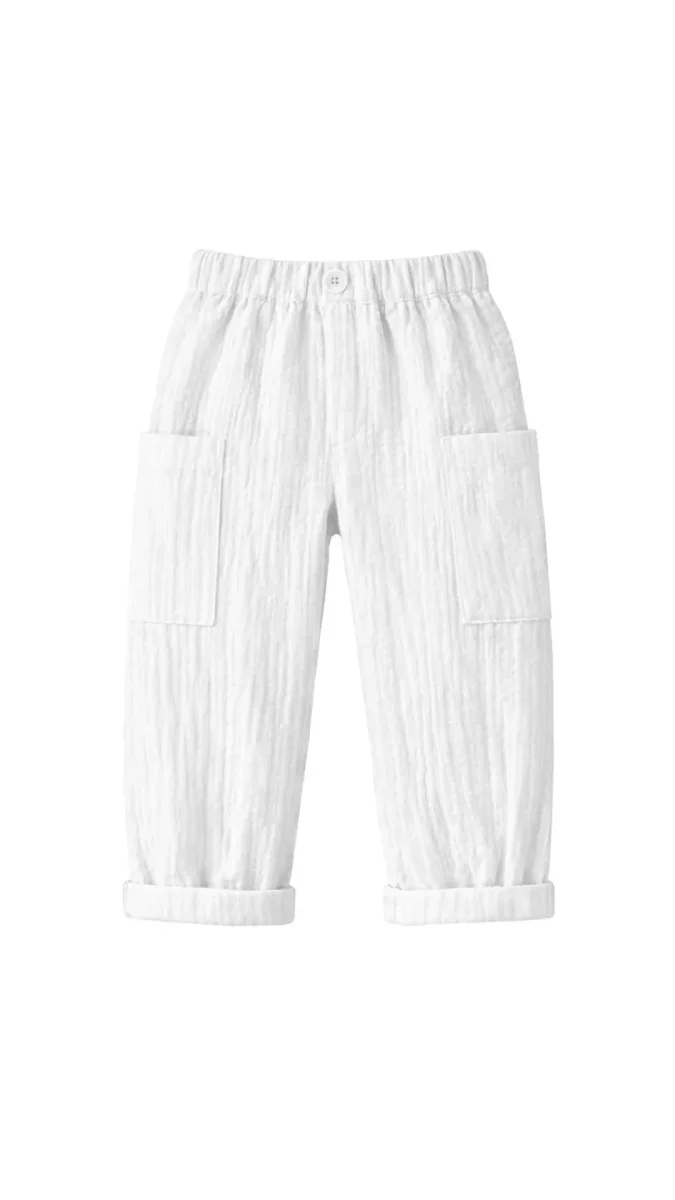 Pantalón Cargo Blanco - Imagen 2