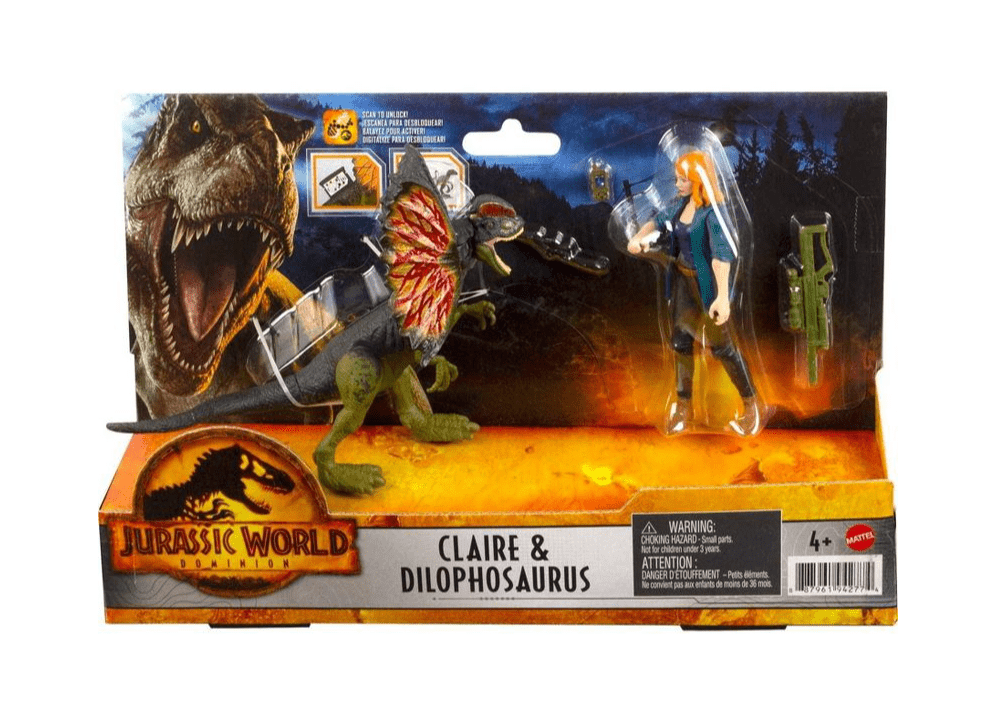 Dinosaurio Dilophosaurus Y Claire Jurassic World Dominion - Imagen 2