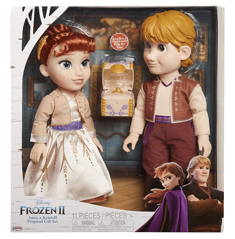 Disney Frozen 2 Anna Y Kristoff Set 2 Figuras Con Anillo - Imagen 2