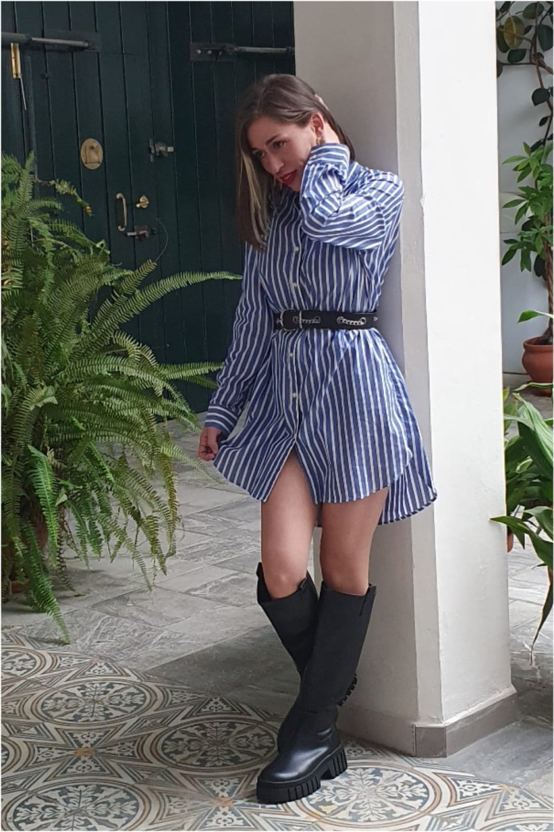 Vestido camisero mujer ejecutivo - Imagen 4
