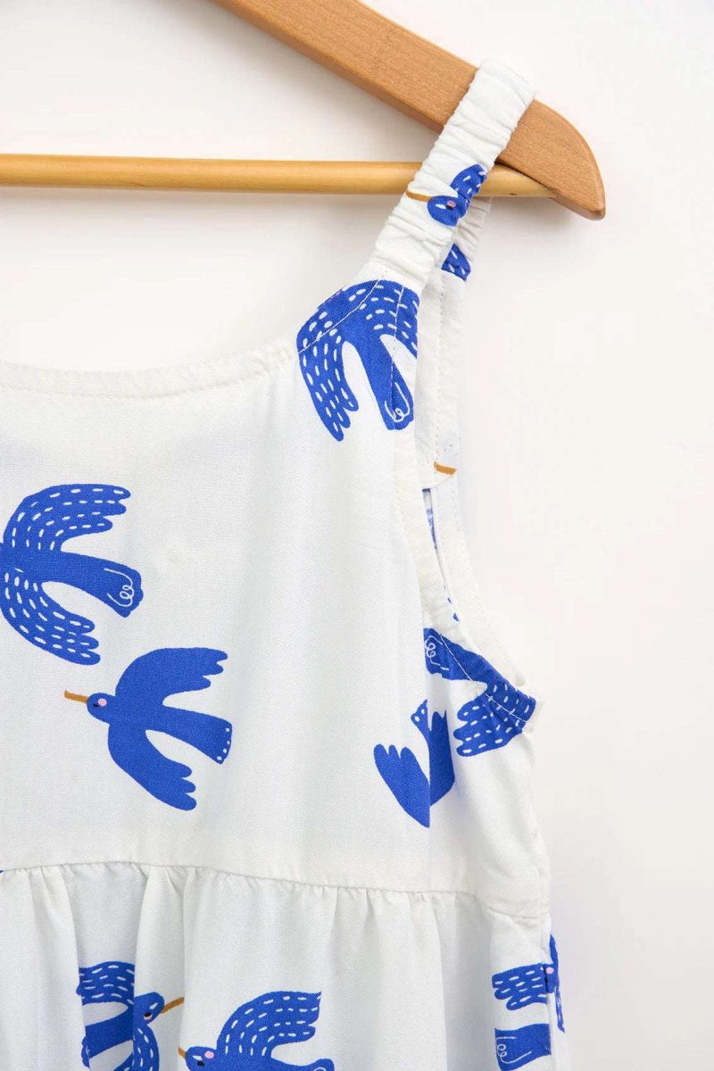 Vestido estampado de pájaros - Batela - Imagen 3