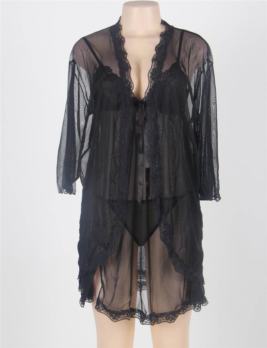 Babydoll+bata+less VIOLETA: Conjunto Gabrielle - Imagen 7