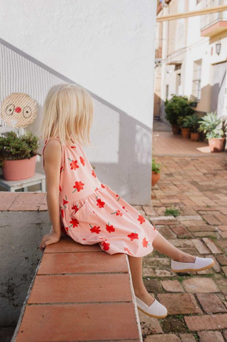 vestido sin mangas poppy rosa - Imagen 2