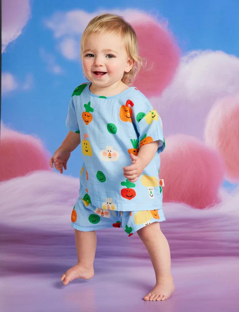 Camisa de muselina Mini Verduritas - Imagen 2